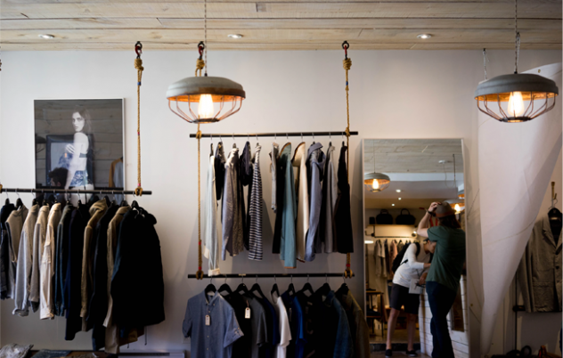 retail clothing store interior